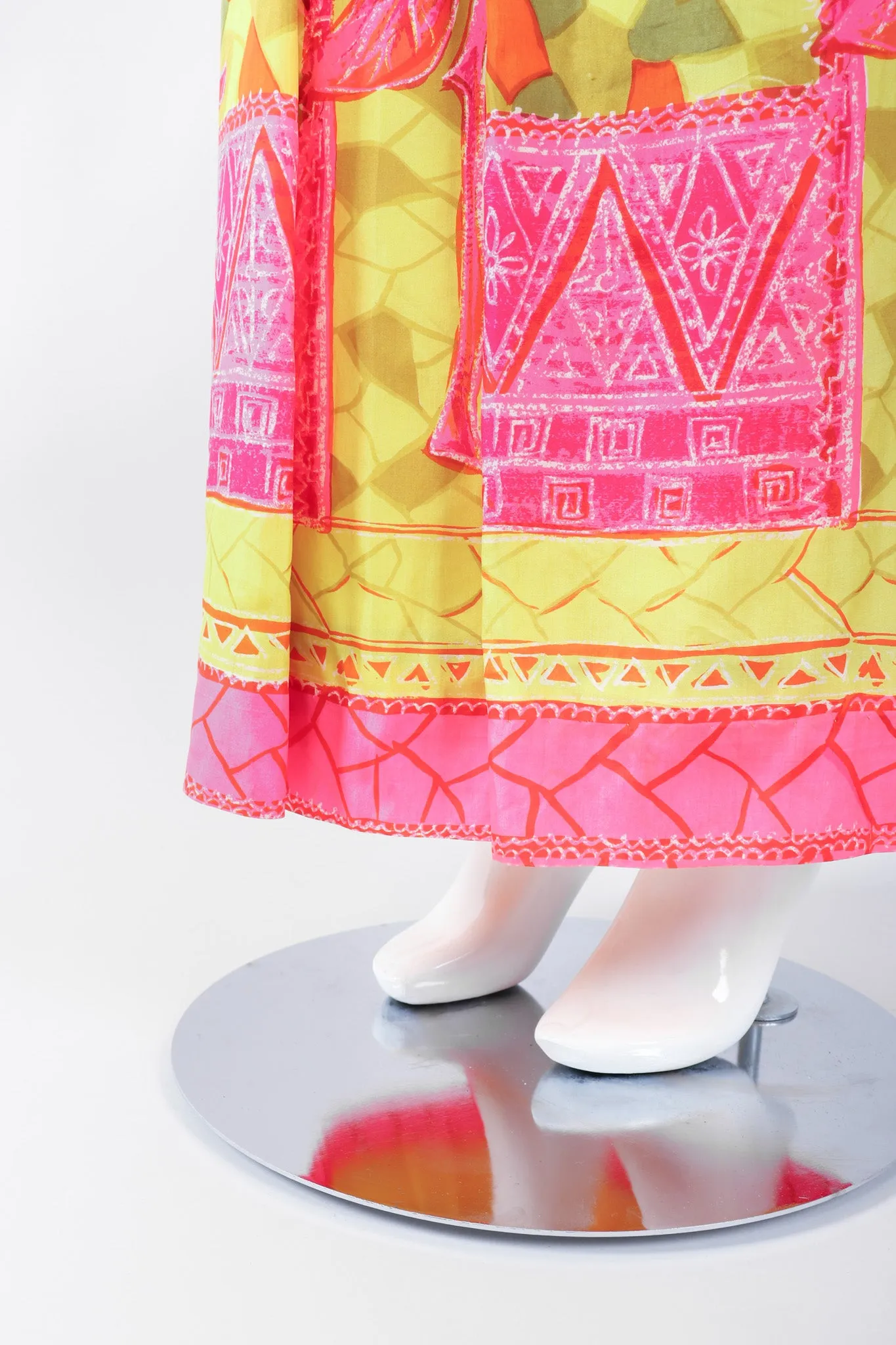 Silk Tiki Rose Top & Skirt Set