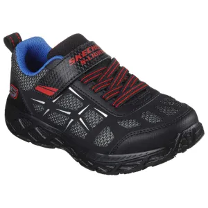Skechers Boys Trainer S Lights Dynamic Flash Rezlur Black/Red/Blue