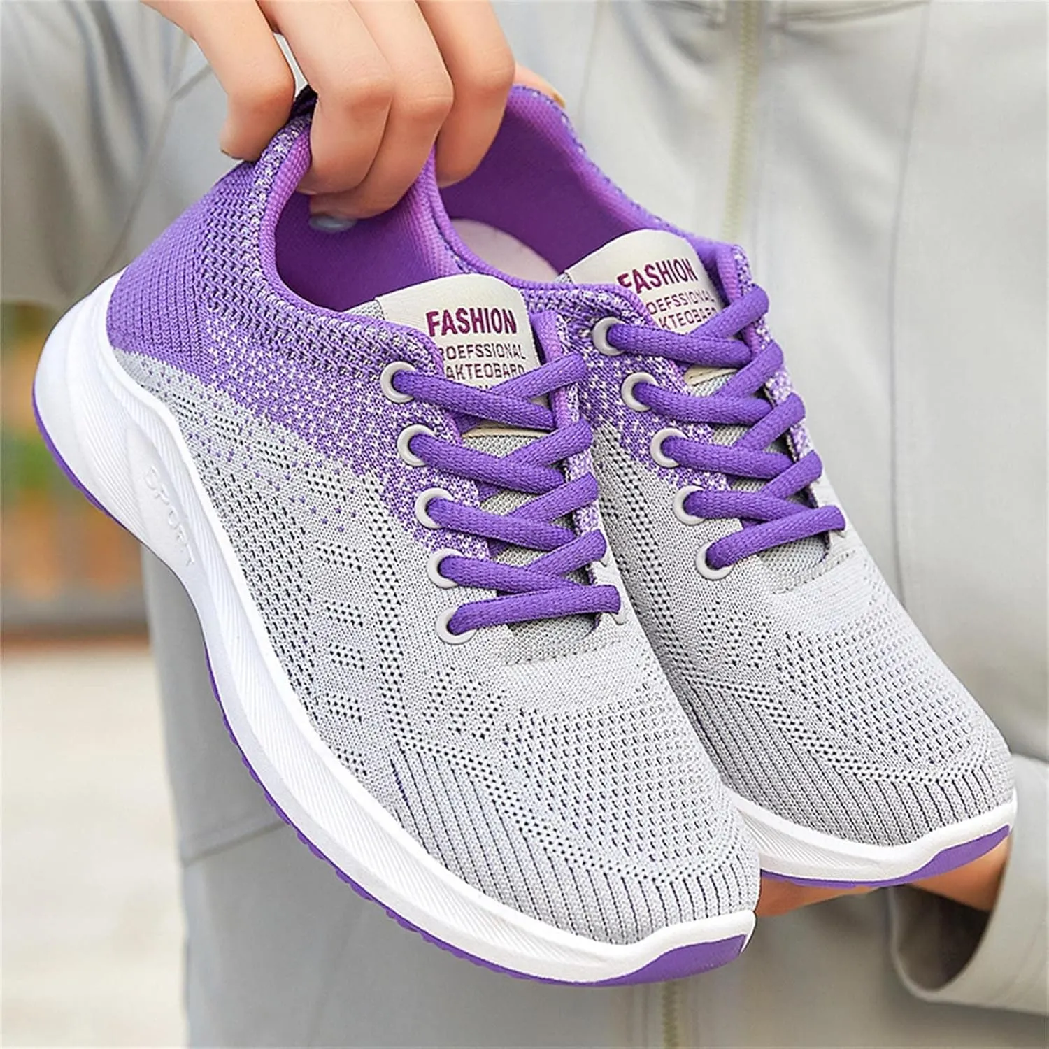 Sneakers for Women Walking Shoes Casual Lace Up Walking Shoes Women Jogging Shoes Dressy Casual Black Platform Sneaker Steel Toe Tennis Shoe Trainers Shoe