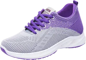 Sneakers for Women Walking Shoes Casual Lace Up Walking Shoes Women Jogging Shoes Dressy Casual Black Platform Sneaker Steel Toe Tennis Shoe Trainers Shoe