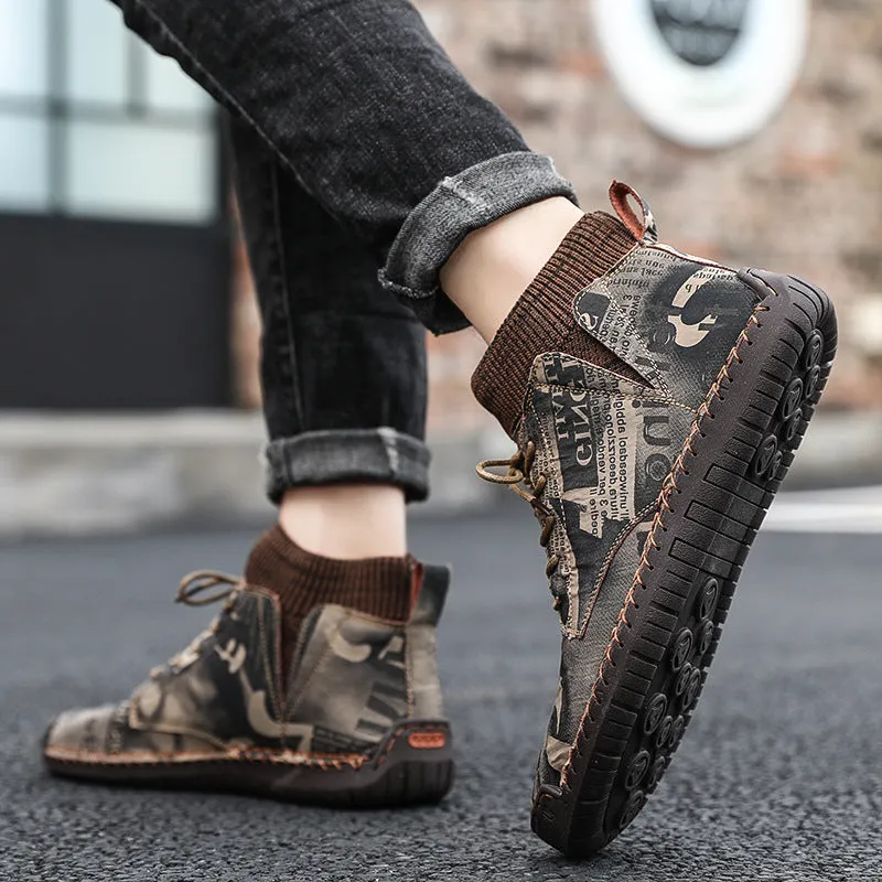 Socks high-top shoes men - GlamzLife