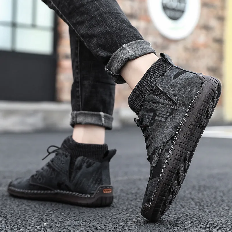 Socks high-top shoes men - GlamzLife