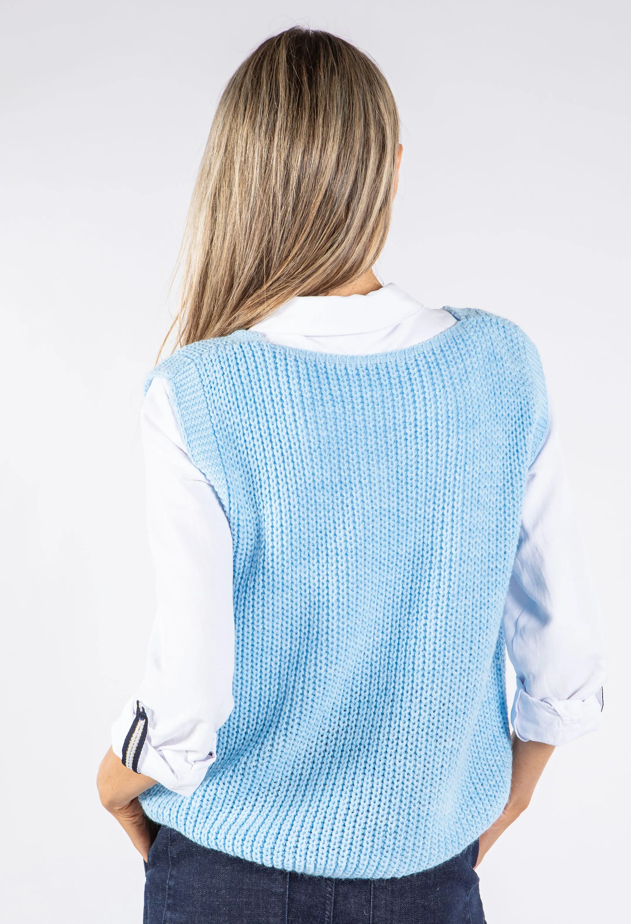 Soft Knit V Neck Vest