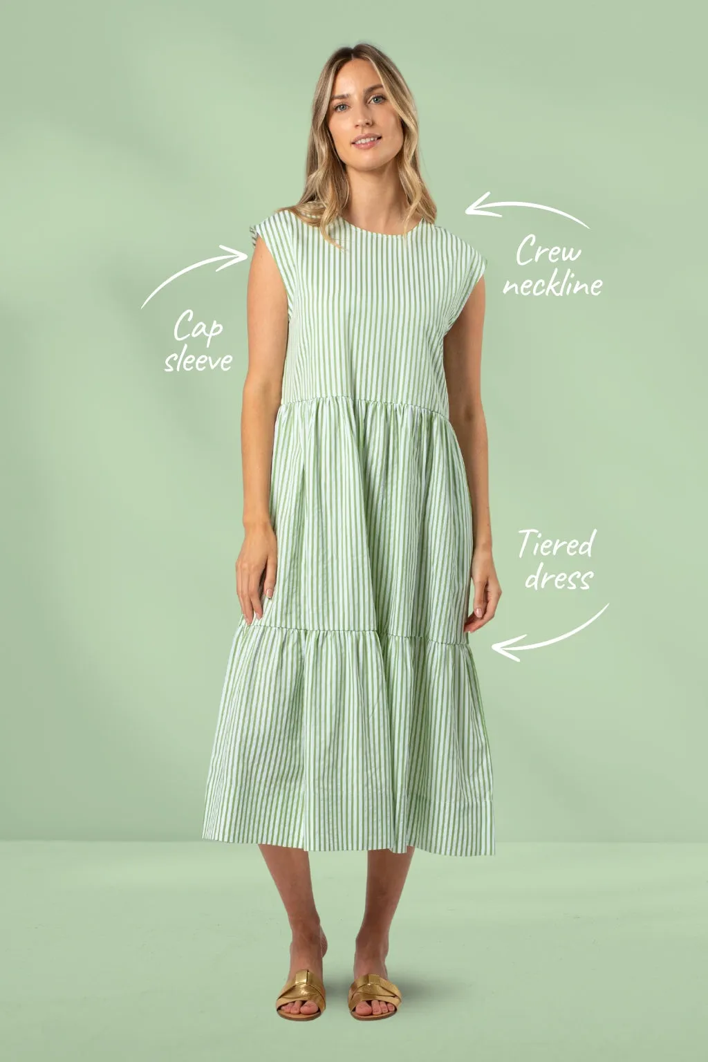 Stella and Gemma Rania Dress Apple Stripe