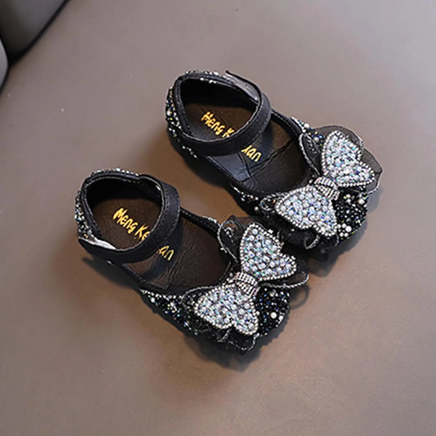 Summer Girls Dance Shoes Princess Dress Performance Shoes Pearl Sequin Ribbon Bow Light Girls Booties Size 11