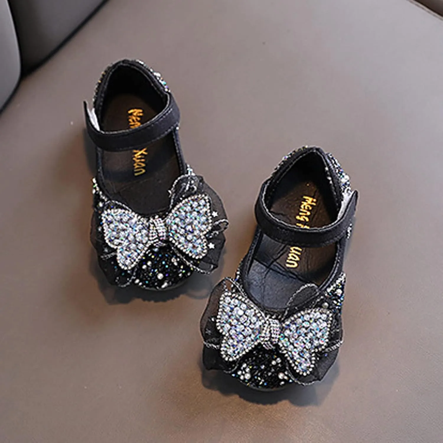 Summer Girls Dance Shoes Princess Dress Performance Shoes Pearl Sequin Ribbon Bow Light Girls Booties Size 11