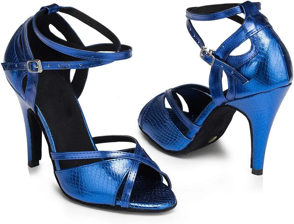 SWDZM Latin Dance Shoes Women Suede Sole Salsa Tango Ballroom Professional Practice Performance Dance Shoes