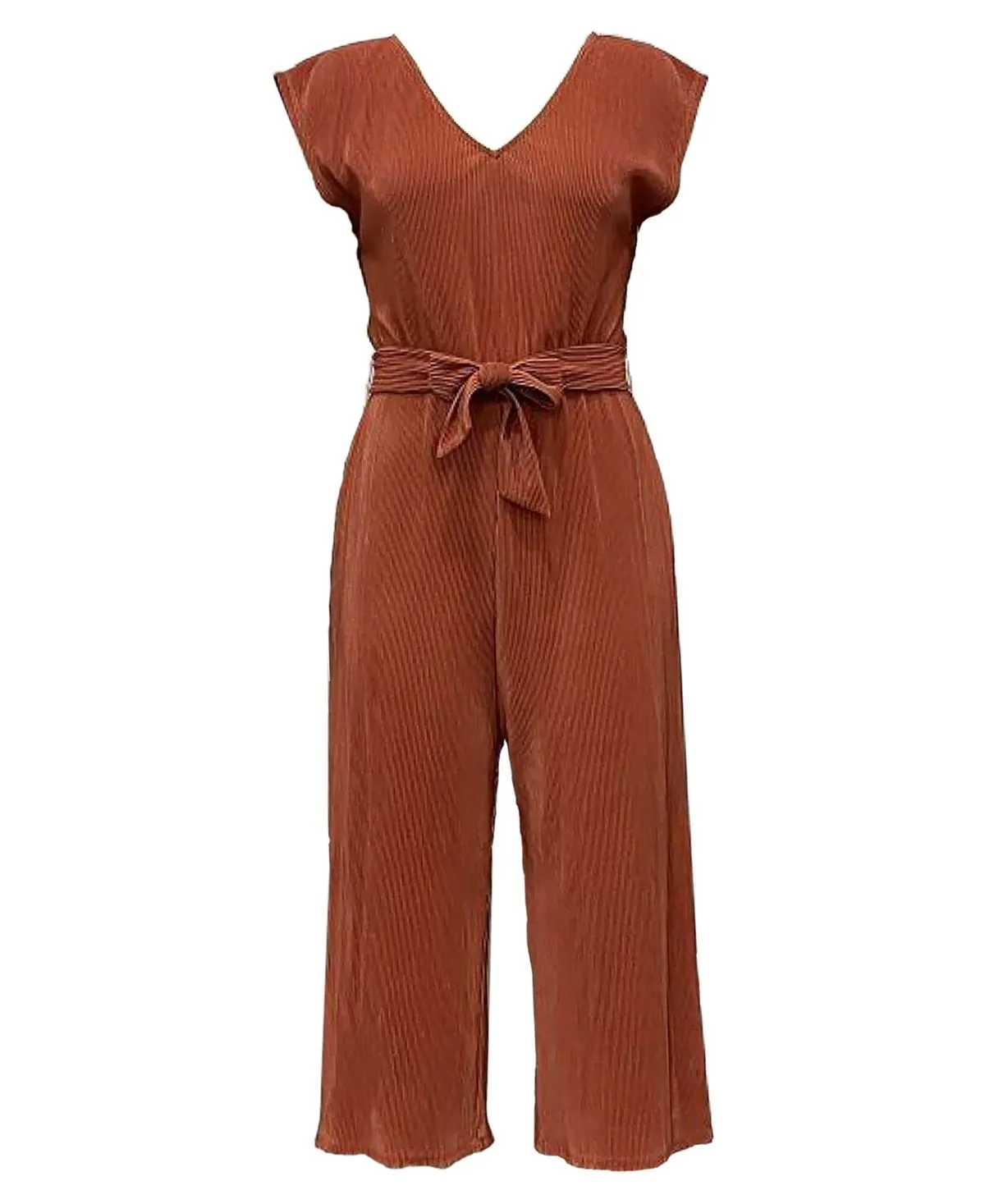 T.D.C. Contemporary Topson Belted SS Bodre Jumpsuit,