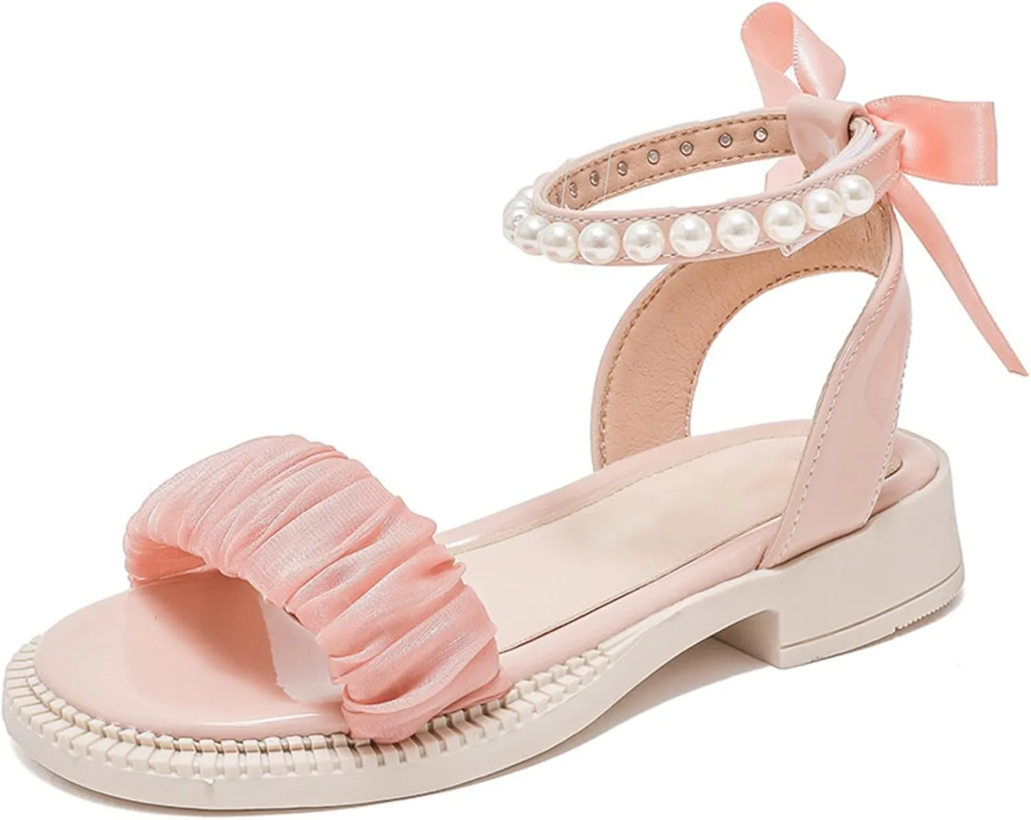 Toddler Girl Sandals Lace Open Toe Non Slip Sandals Kids Baby Girls Cute Shoes Beach Holiday Mary Jane Shoes