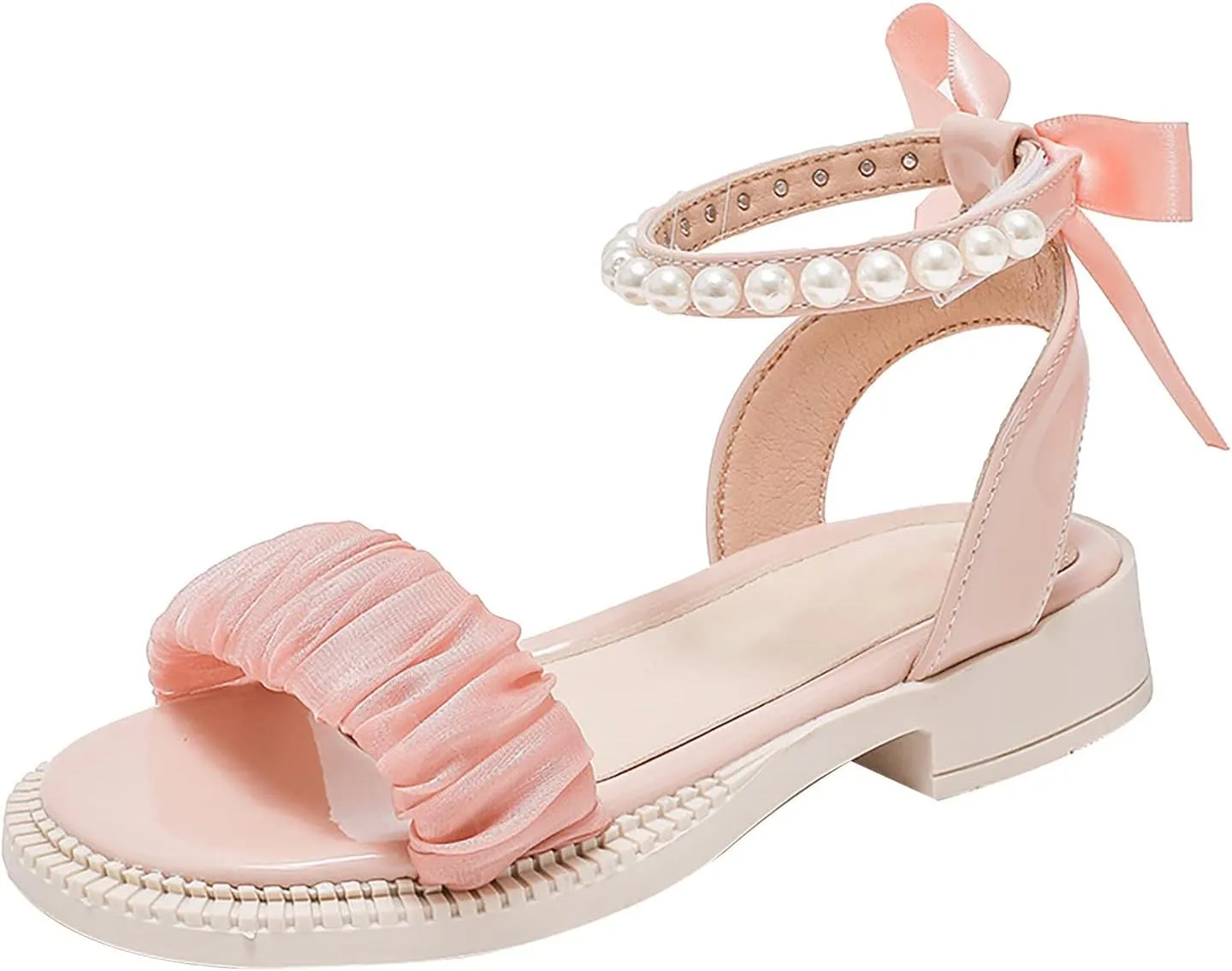 Toddler Girl Sandals Lace Open Toe Non Slip Sandals Kids Baby Girls Cute Shoes Beach Holiday Mary Jane Shoes