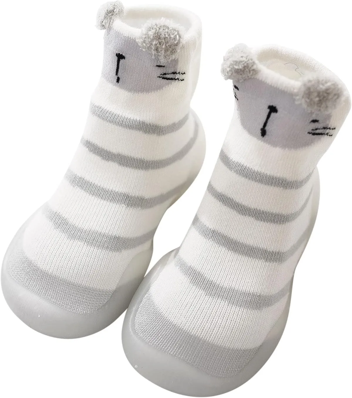 Toddler Girl Shoes,Toddler Baby First Walkers Socks Shoes Cartoon Animals Elastic Non-Slip Baby Shoes Baby Booties