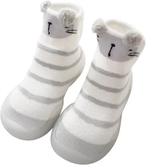 Toddler Girl Shoes,Toddler Baby First Walkers Socks Shoes Cartoon Animals Elastic Non-Slip Baby Shoes Baby Booties