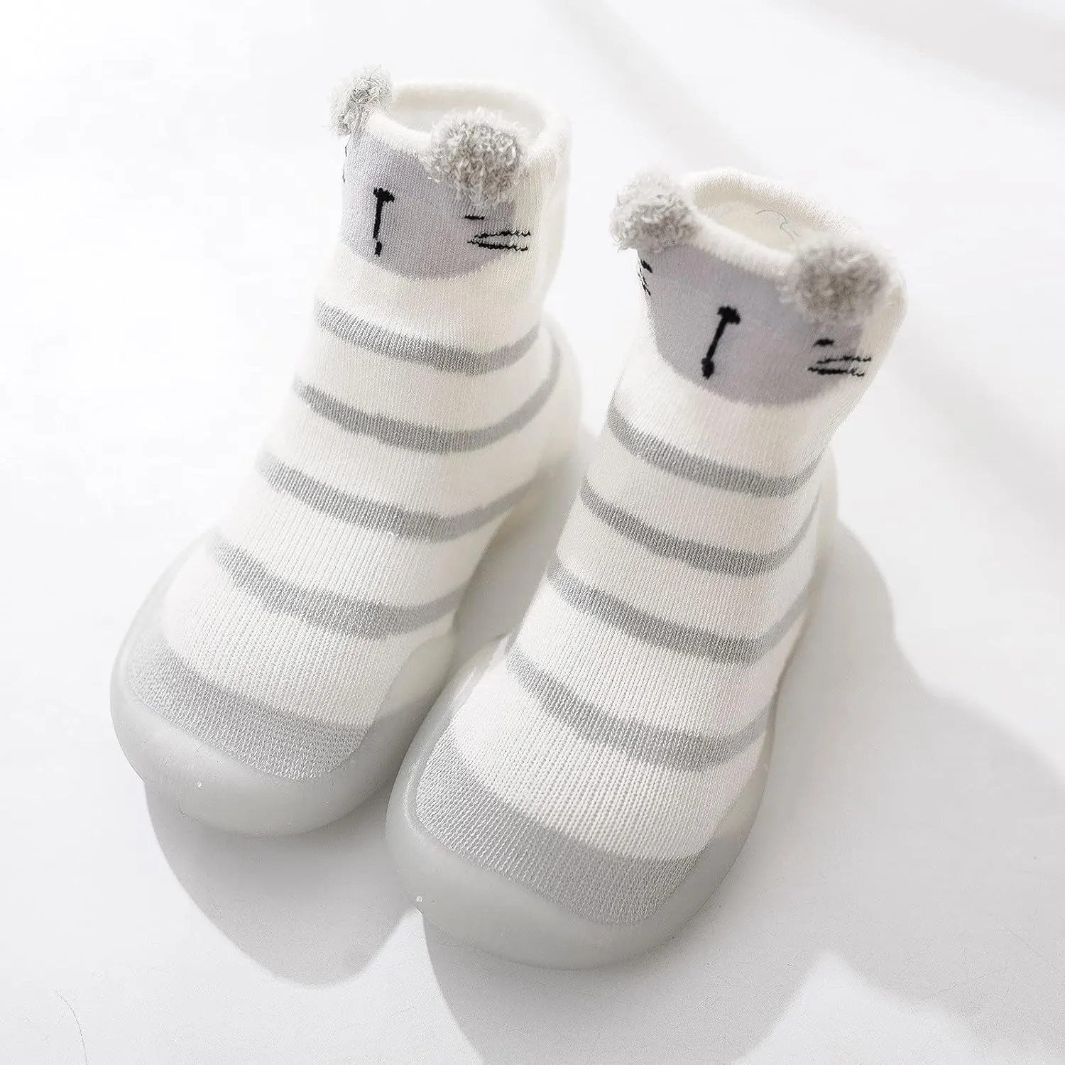 Toddler Girl Shoes,Toddler Baby First Walkers Socks Shoes Cartoon Animals Elastic Non-Slip Baby Shoes Baby Booties