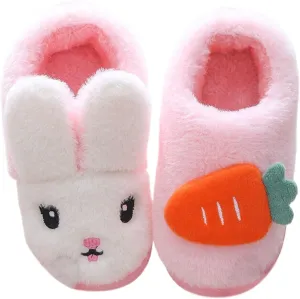 Toddler House Slippers Winter Boys Girls Warm Fuzzy Slippers Kids Indoor Outdoor Household Shoes Baby Shoes