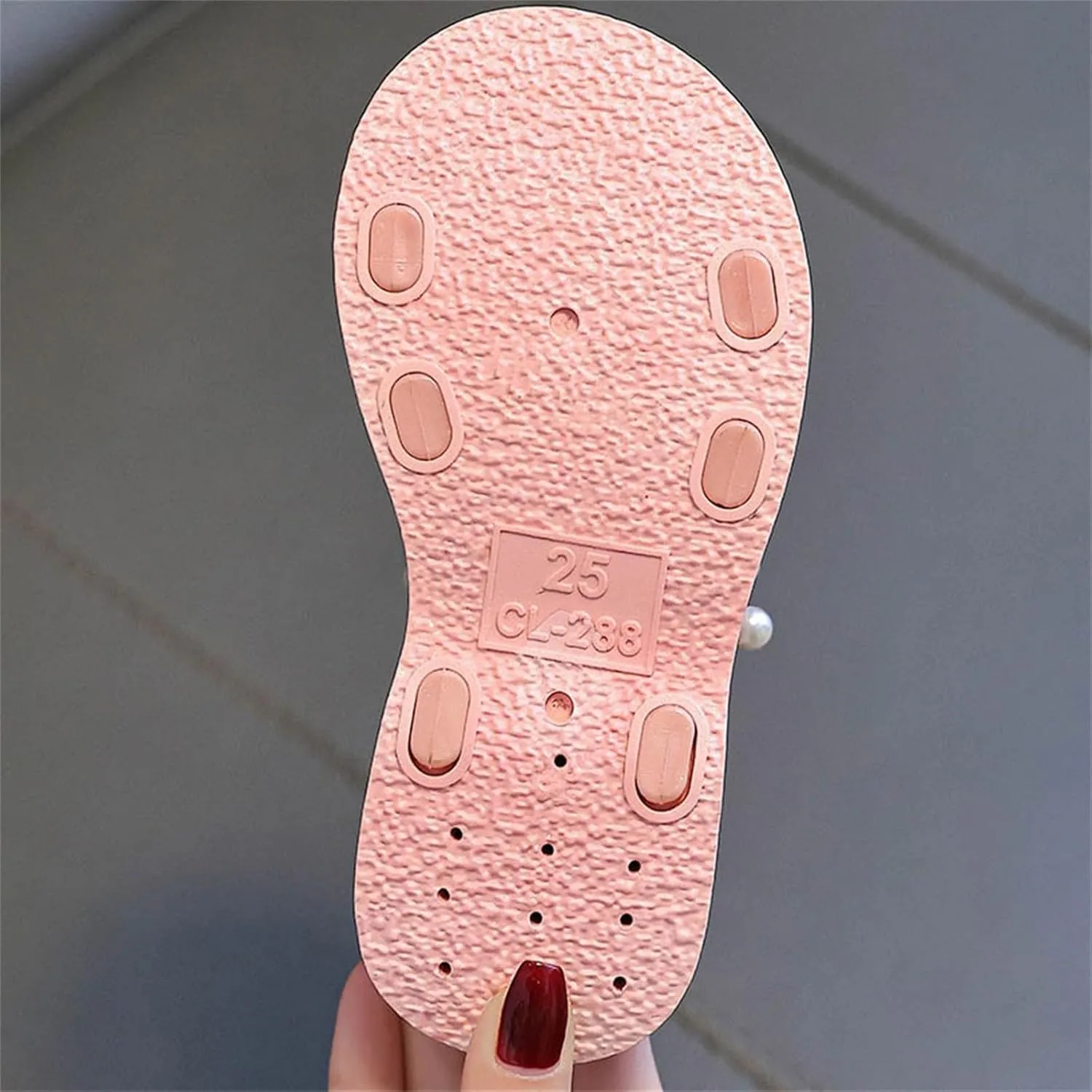 Toddler Sandals Girl Soft Bottom Breathable Bow Tie Pearlr Girls Fashion Beach Slipper Mary Jane Shoes for Girls
