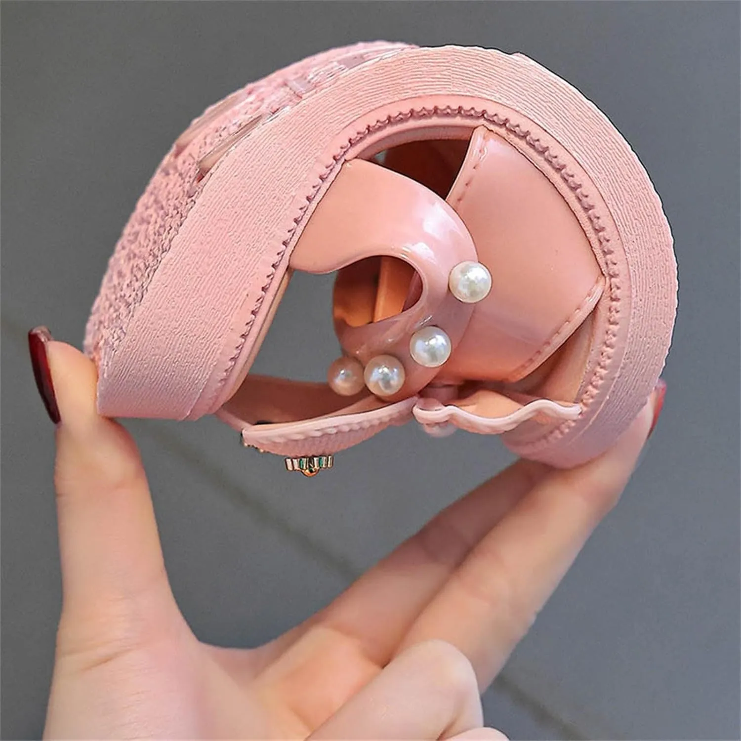 Toddler Sandals Girl Soft Bottom Breathable Bow Tie Pearlr Girls Fashion Beach Slipper Mary Jane Shoes for Girls