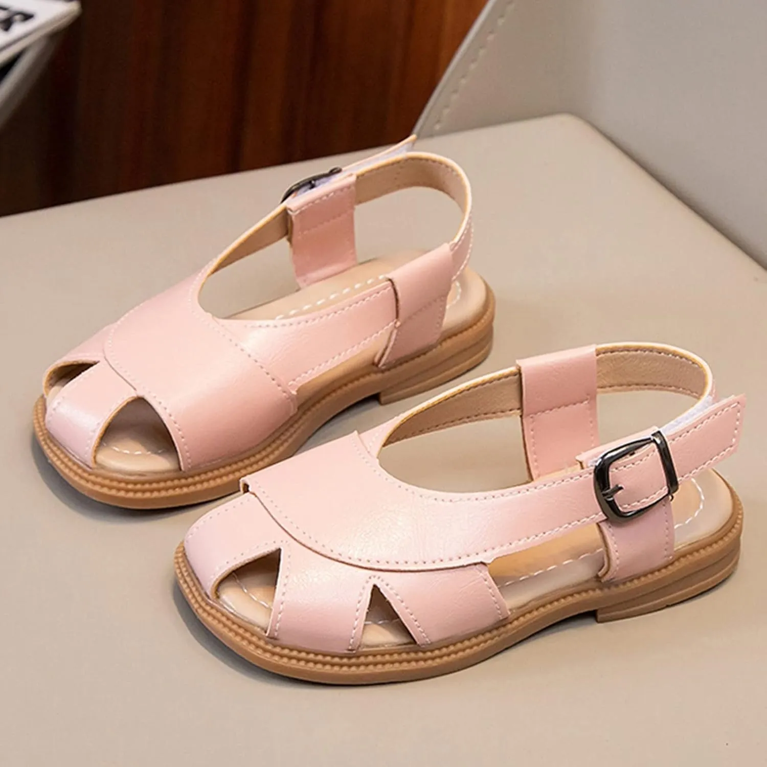 Toddler Shoes Flat Sandals Hollow Beach Shoes Fashion Soft Sole Girls Boys Casual Sandals Ballet Shoe