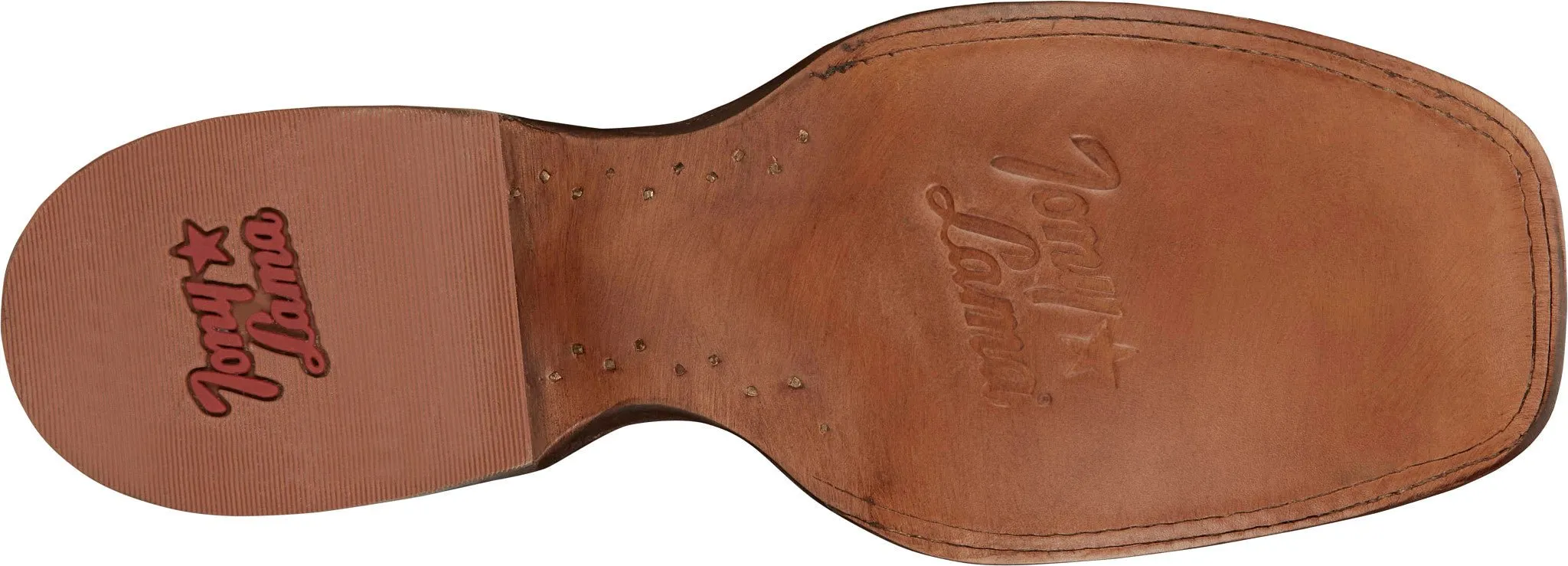 Tony Lama Men's 11" Jinglebob Cognac Pull-On Square Toe Western Boots