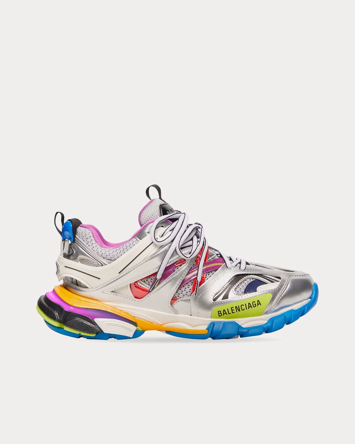 Track Mesh & Nylon Multi / Silver Low Top Sneakers