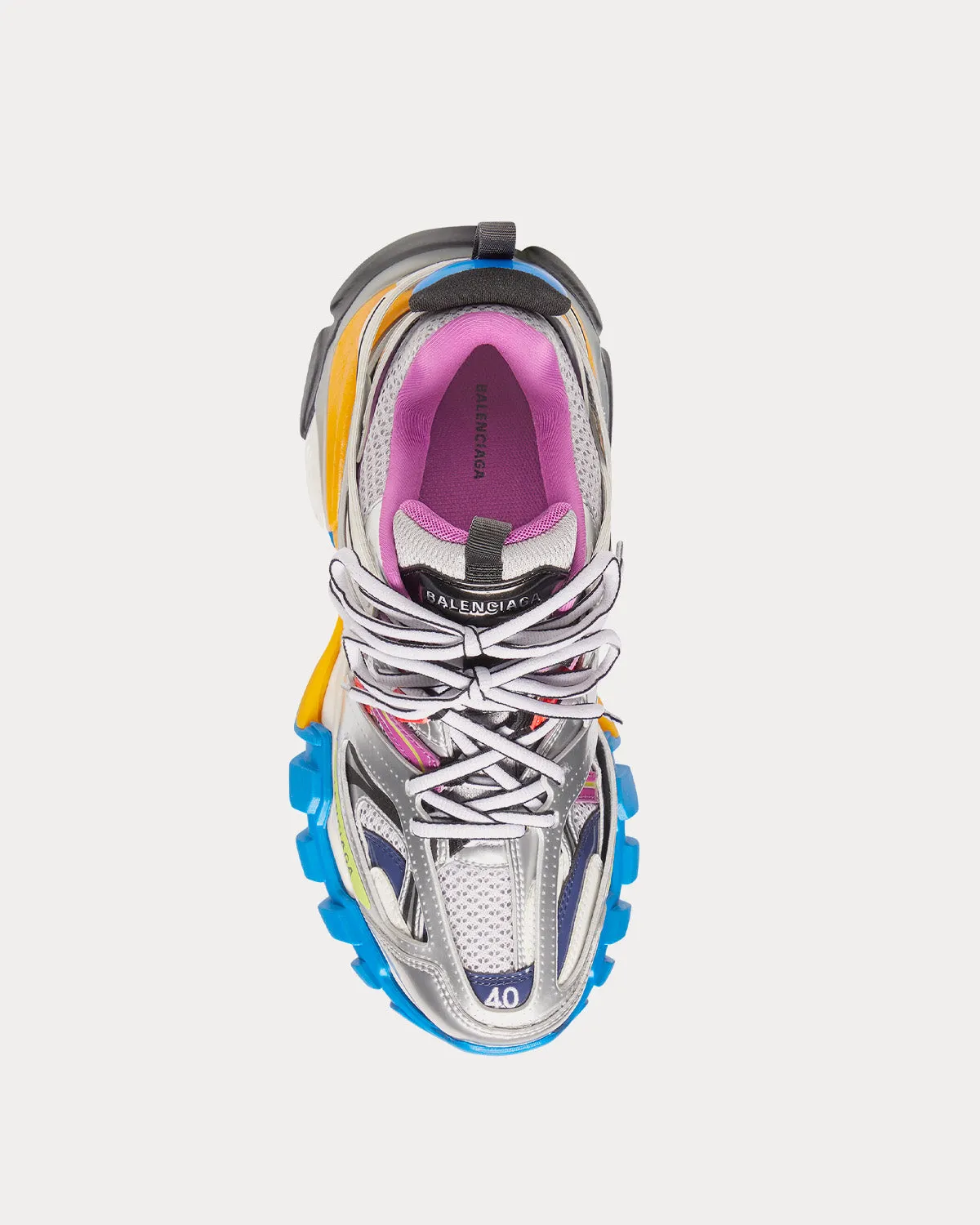 Track Mesh & Nylon Multi / Silver Low Top Sneakers