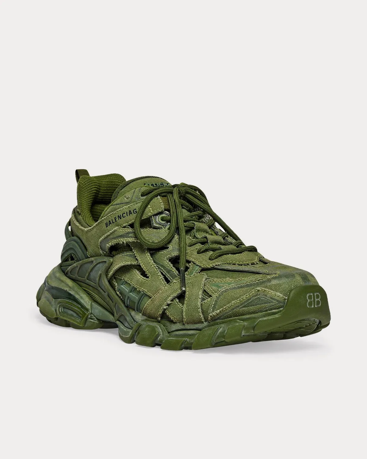 Track.2 Canvas Green Low Top Sneakers
