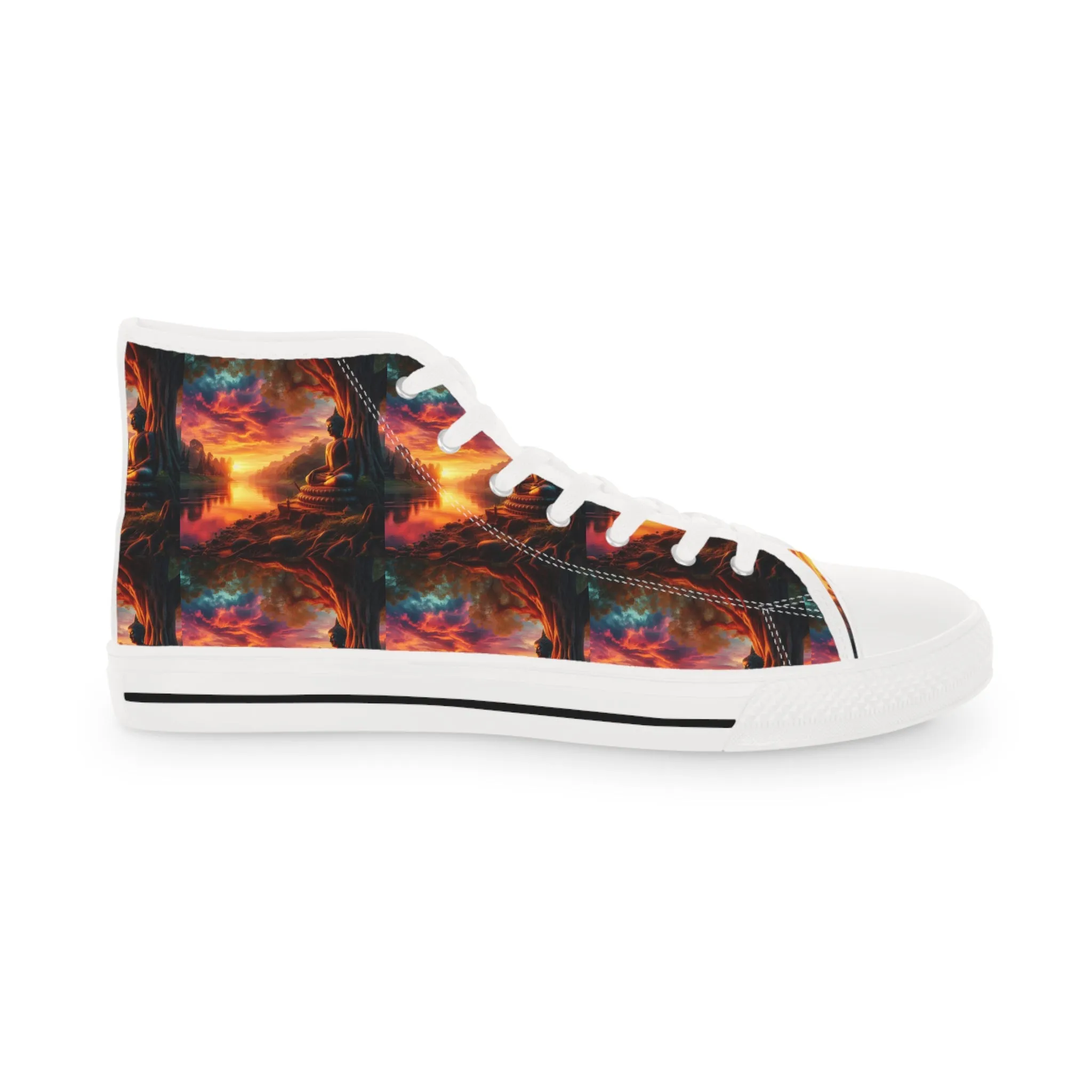 Tranquility Artistic High Top Sneakers by Gregg Acini Adoree Designs