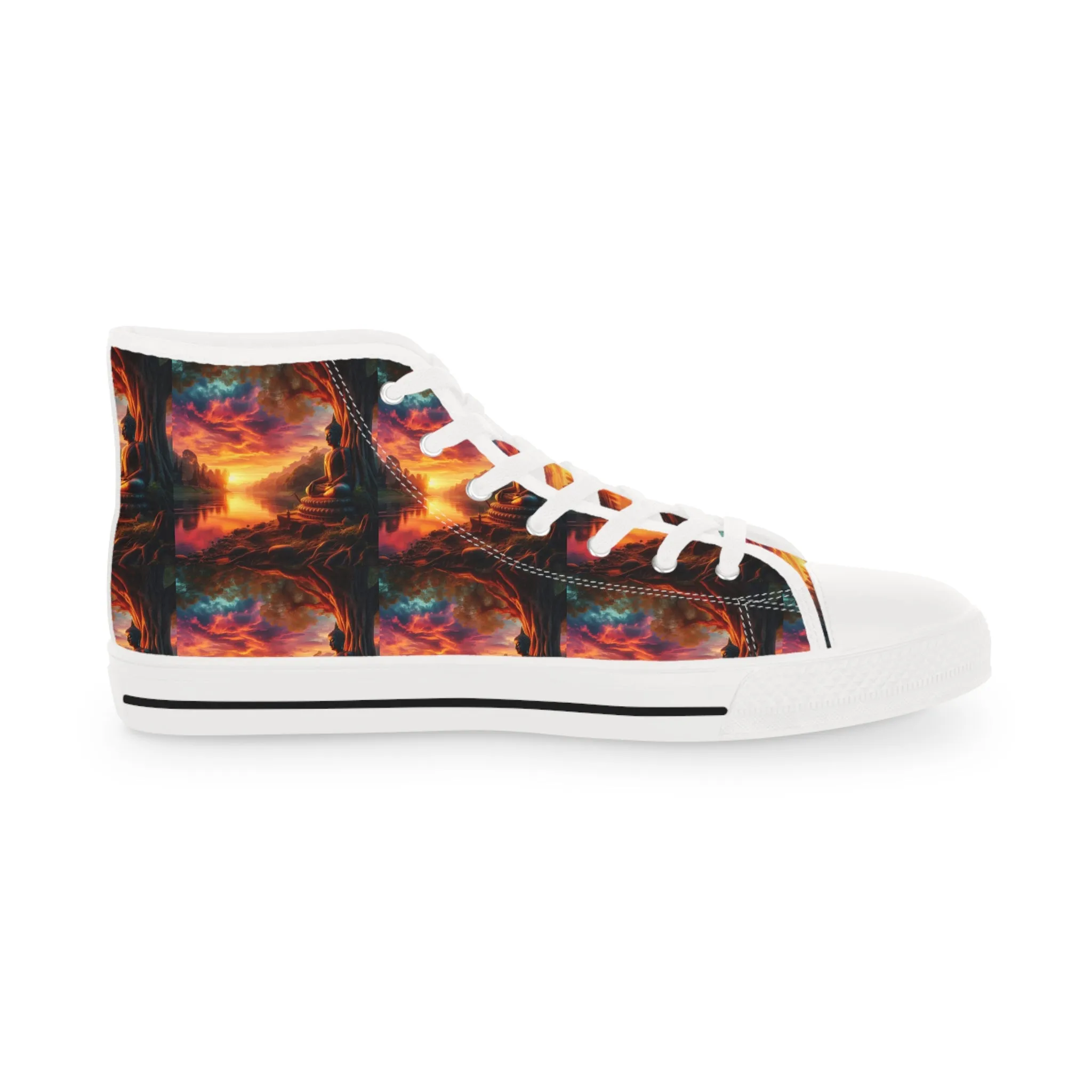 Tranquility Artistic High Top Sneakers by Gregg Acini Adoree Designs