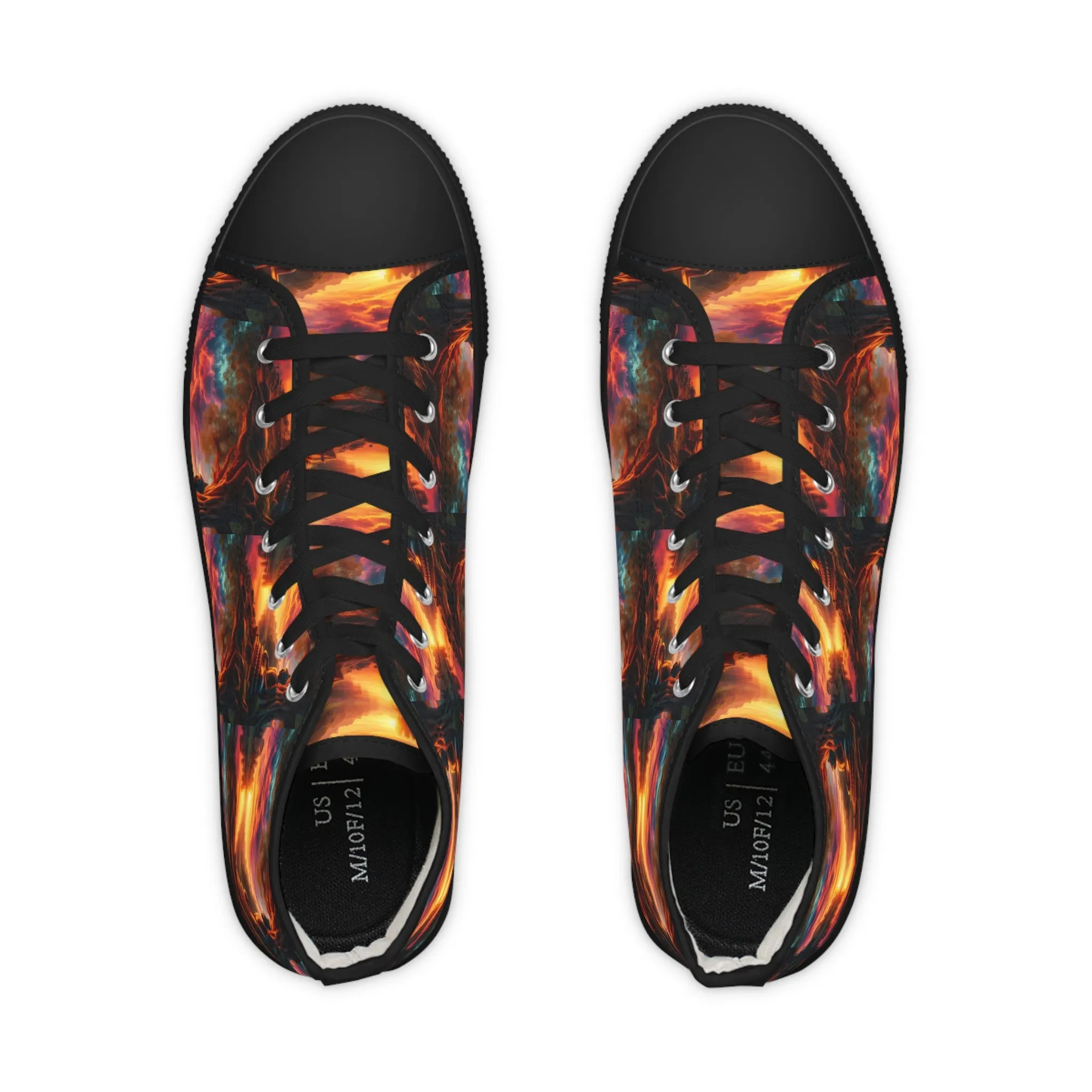 Tranquility Artistic High Top Sneakers by Gregg Acini Adoree Designs