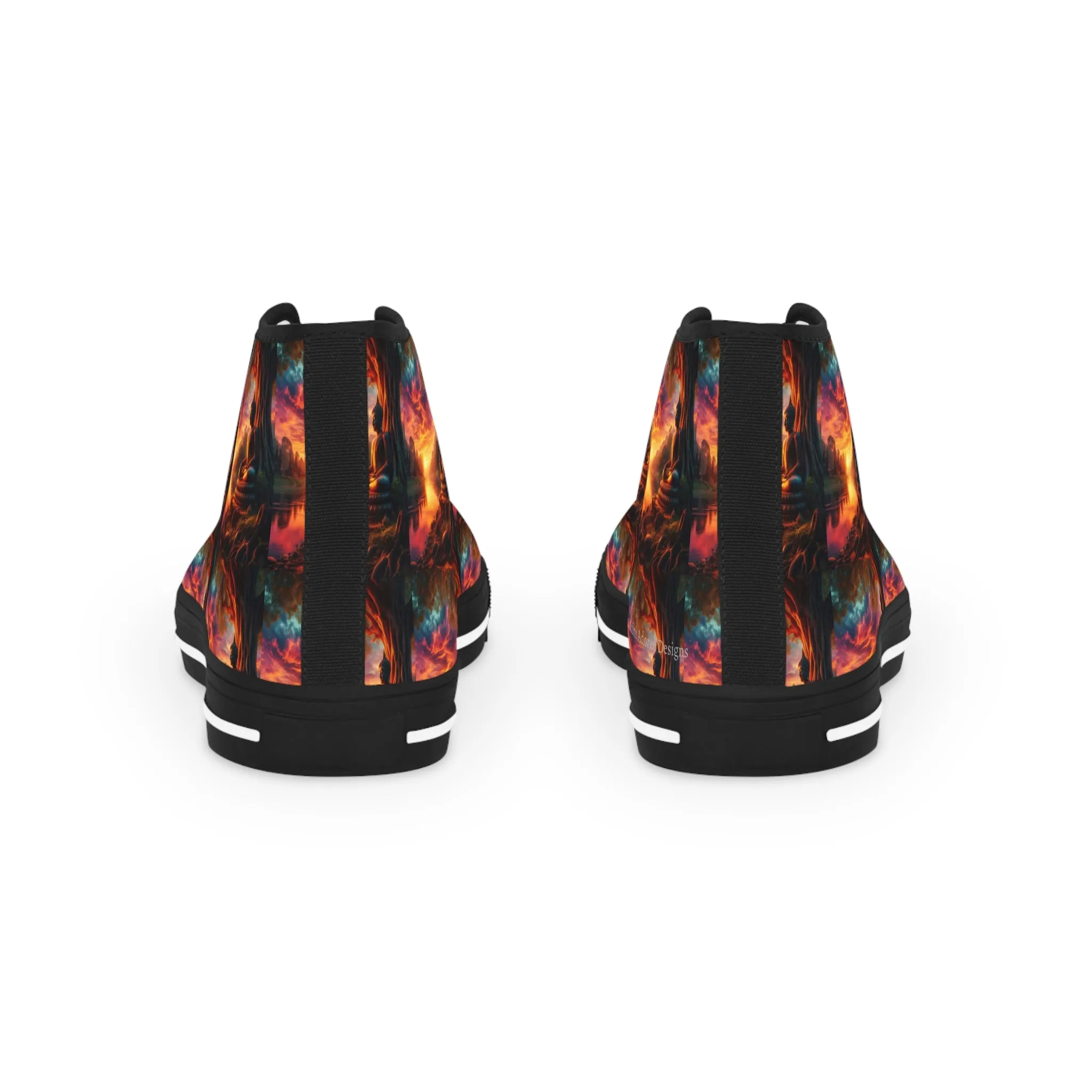 Tranquility Artistic High Top Sneakers by Gregg Acini Adoree Designs