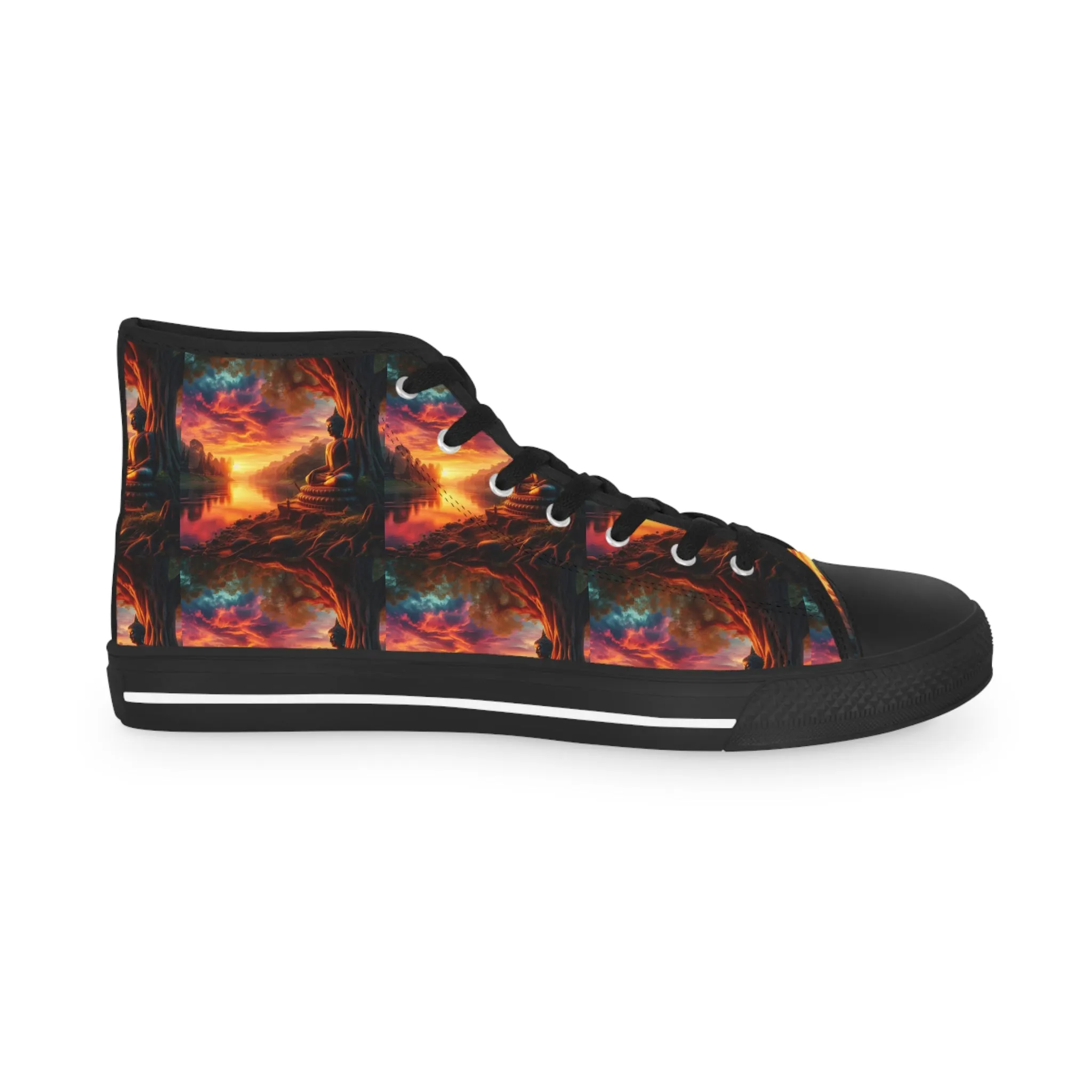 Tranquility Artistic High Top Sneakers by Gregg Acini Adoree Designs