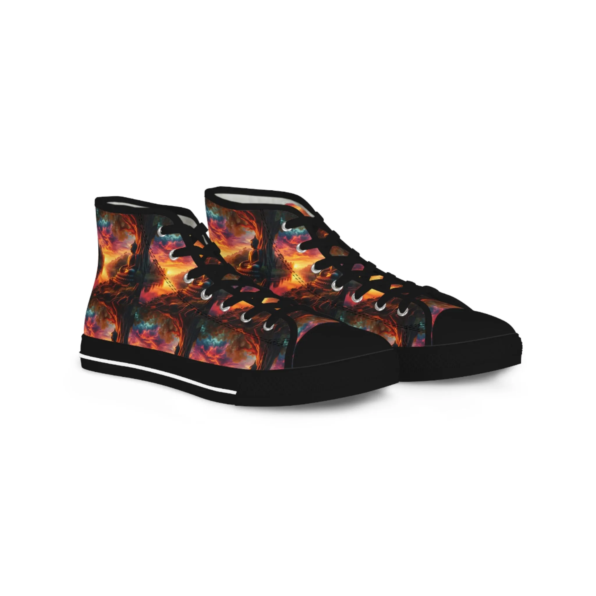Tranquility Artistic High Top Sneakers by Gregg Acini Adoree Designs