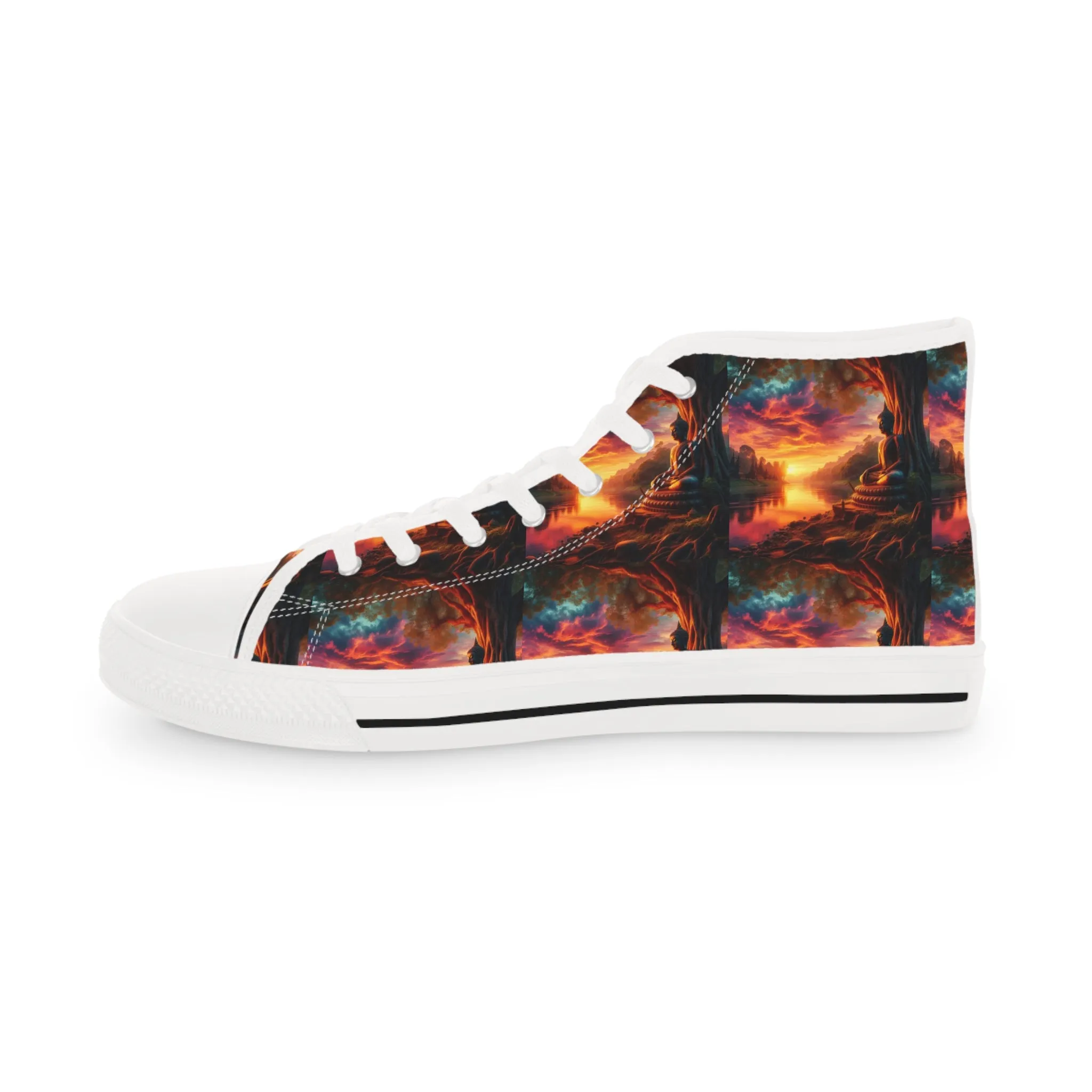 Tranquility Artistic High Top Sneakers by Gregg Acini Adoree Designs
