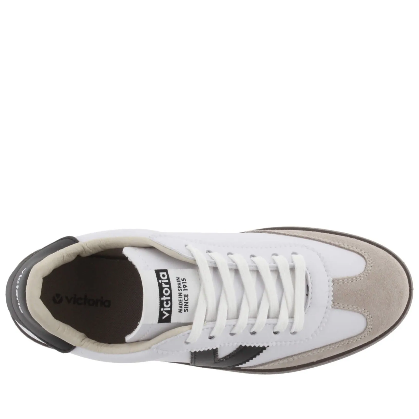 Victoria Berlin Suede Brown Mix Sneakers - White