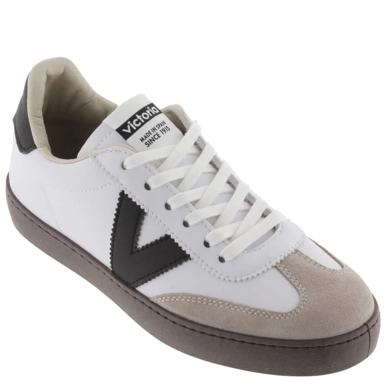 Victoria Berlin Suede Brown Mix Sneakers - White