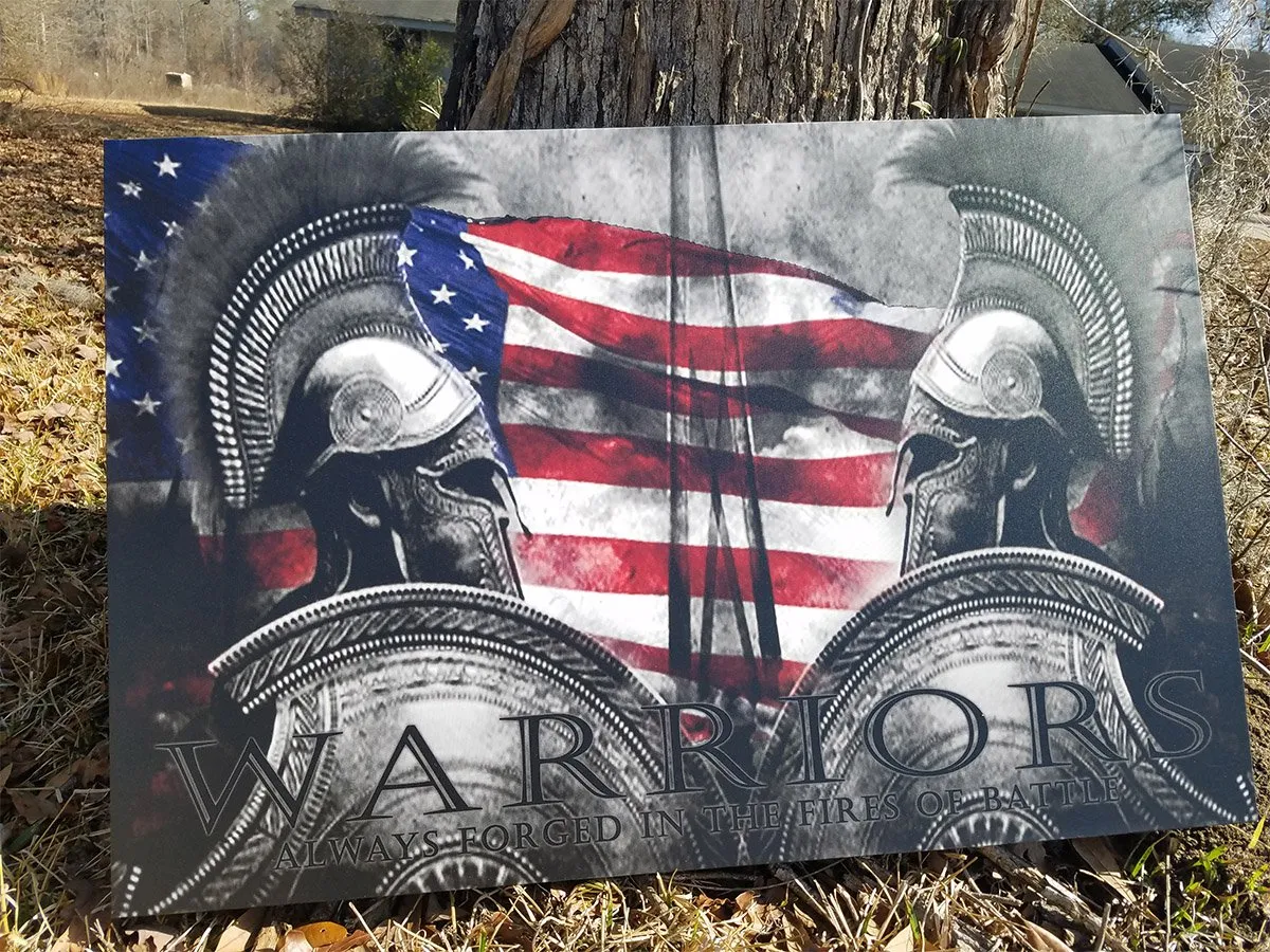 Warriors RWB Spartan Canvas