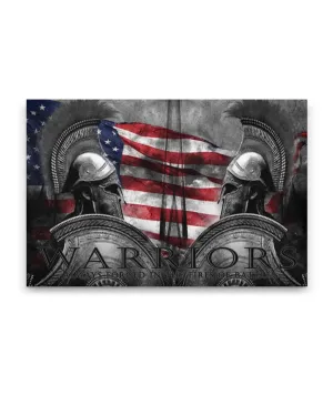 Warriors RWB Spartan Canvas
