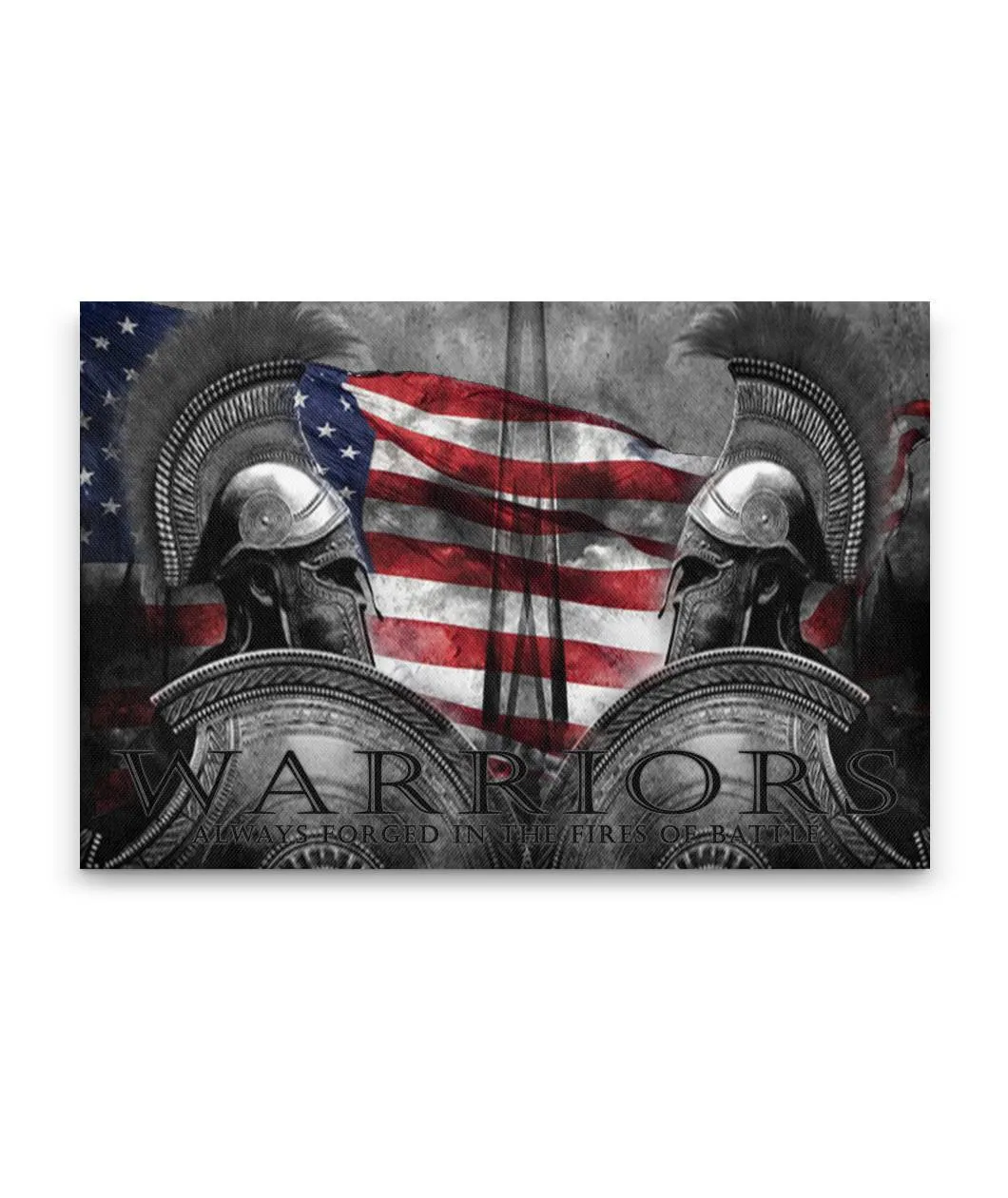 Warriors RWB Spartan Canvas