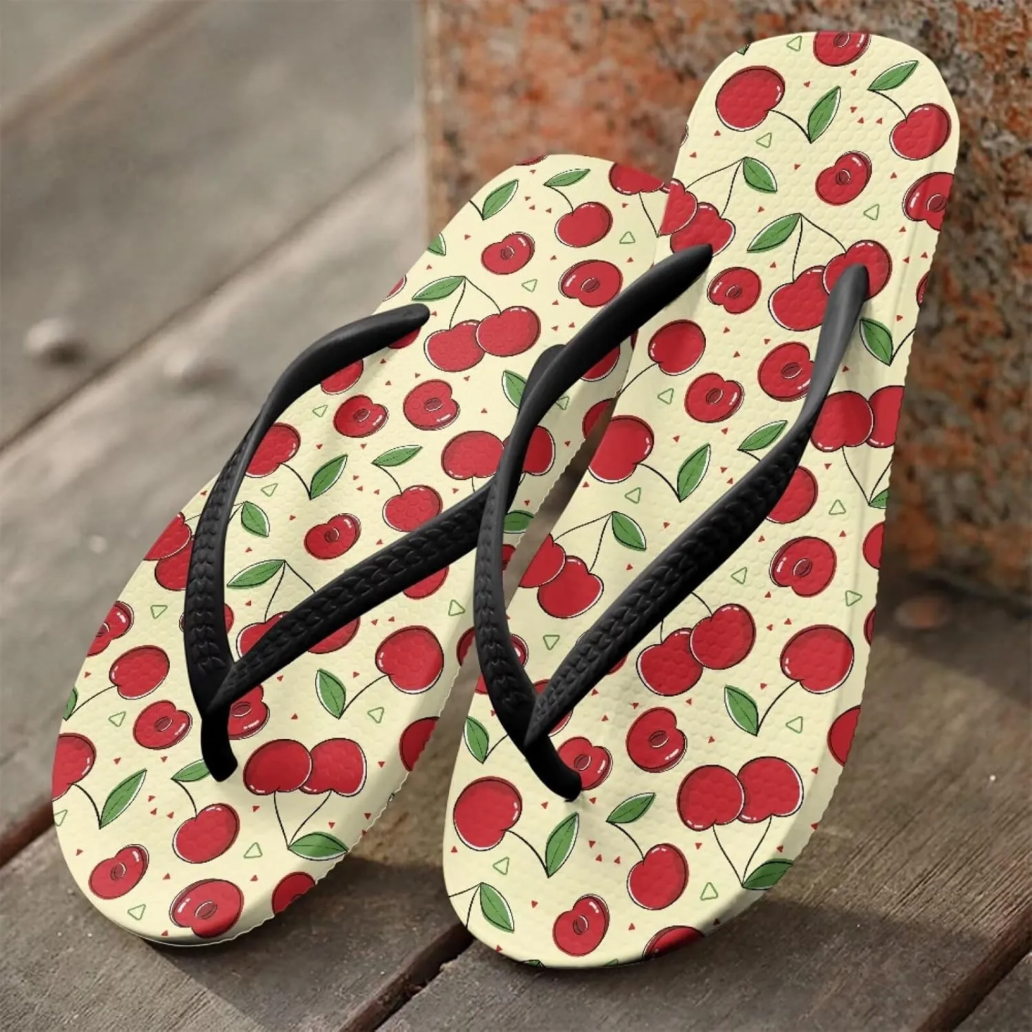 Women Flip Flops with Arch Support Yoga Mat Summer Beach Walking Comfortable Thong Sandals Slip On Indoor Outdoor