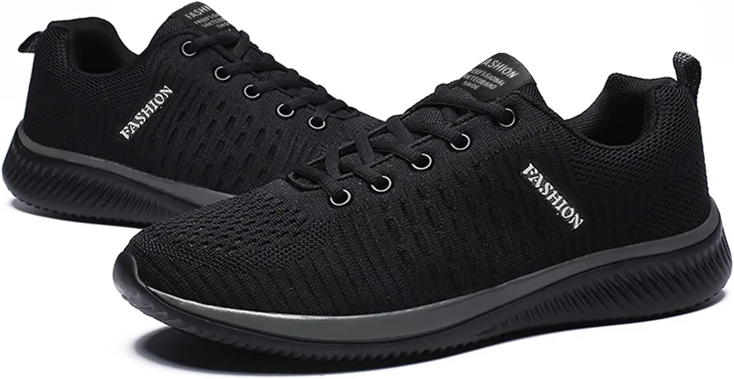 Womens Lace Up Running Shoes Non Slip Walking Shoes Mens Dress Shoes Breathable Ladies Shoes Casual Black Platform Sneaker Platform Tennis Shoe Cross Trainer Shoe