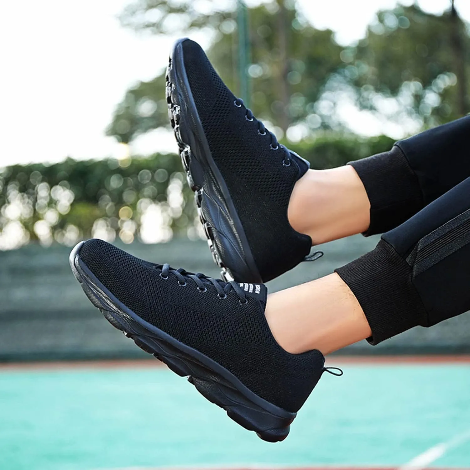 Womens Lace Up Running Shoes Non Slip Walking Shoes Slip On Shoes Women Mesh Ladies Casual Shoes Black Sneakers Red Tennis Shoe Cross Trainer Shoe