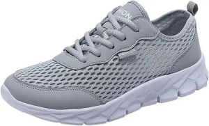Women's Lace Up Walking Shoes Running Comfortable Tennis Womens Tennis Shoes Mesh Men Shoes Casual White Platform Sneakers Waterproof Tennis Shoe Cross Trainer Shoe