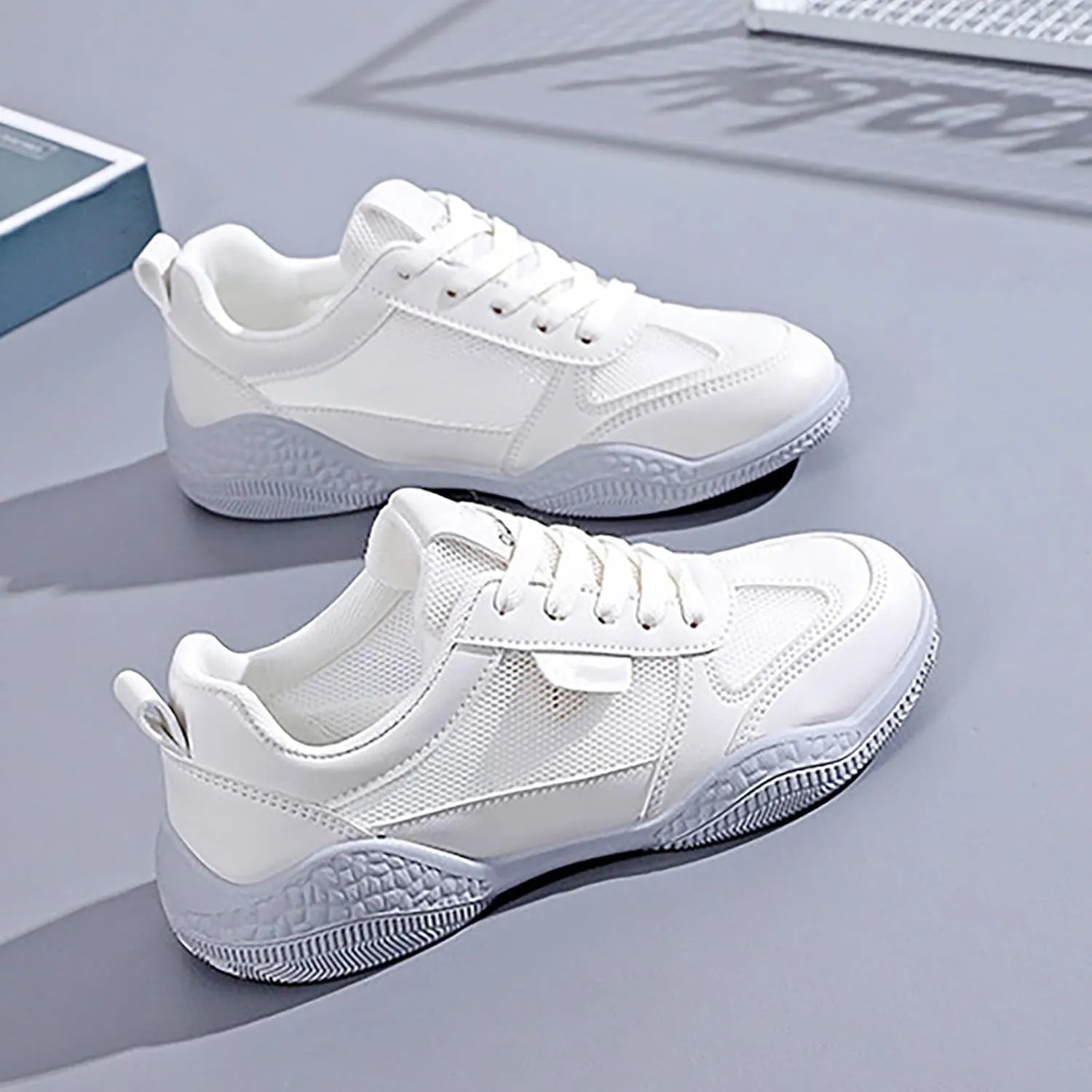 Women's Sneakers Athletic Sport Running Shoes Lace Up Running Shoes for Men Walking Women's Shoes Casual Platform Sneakers Waterproof Tennis Shoe Cross Trainer Shoe