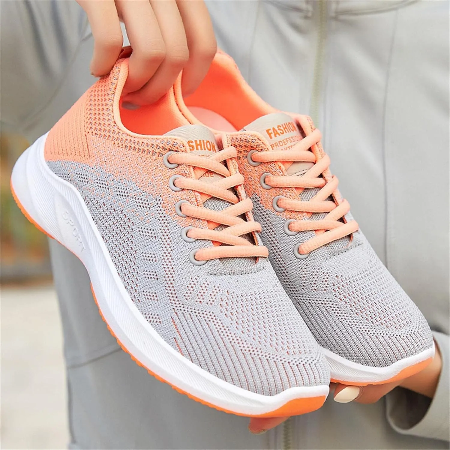 Womens Walking Shoes Lace Up Lightweight Memory Foam Cheer Mens Running Shoes Sports Shoes Casual Slip On Sneakers Platform Tennis Shoe Trainers Shoe