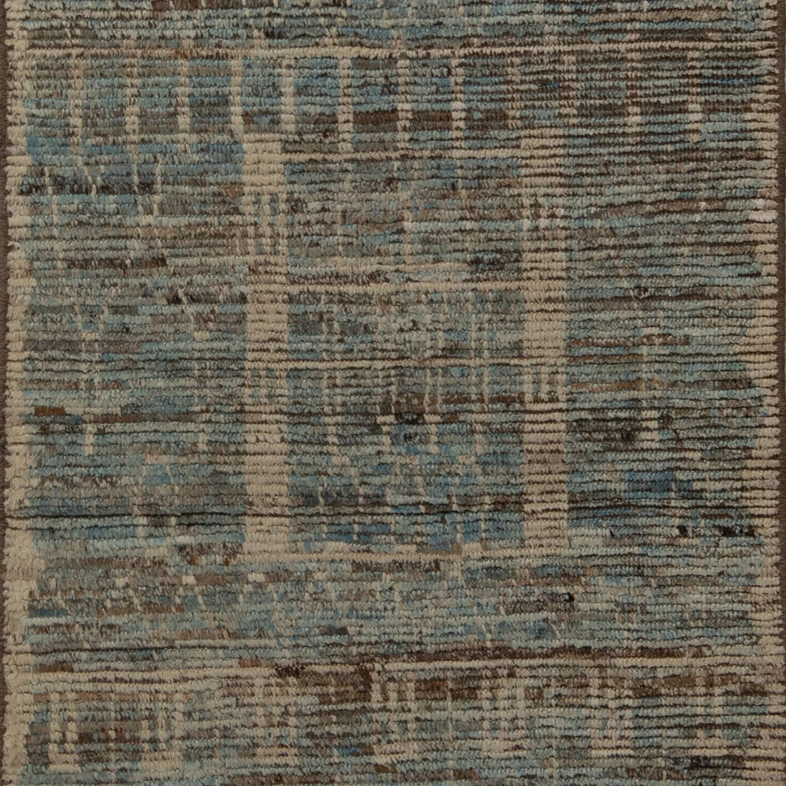 Zameen Patterned Modern Wool Rug - 2'10" x 8'4"