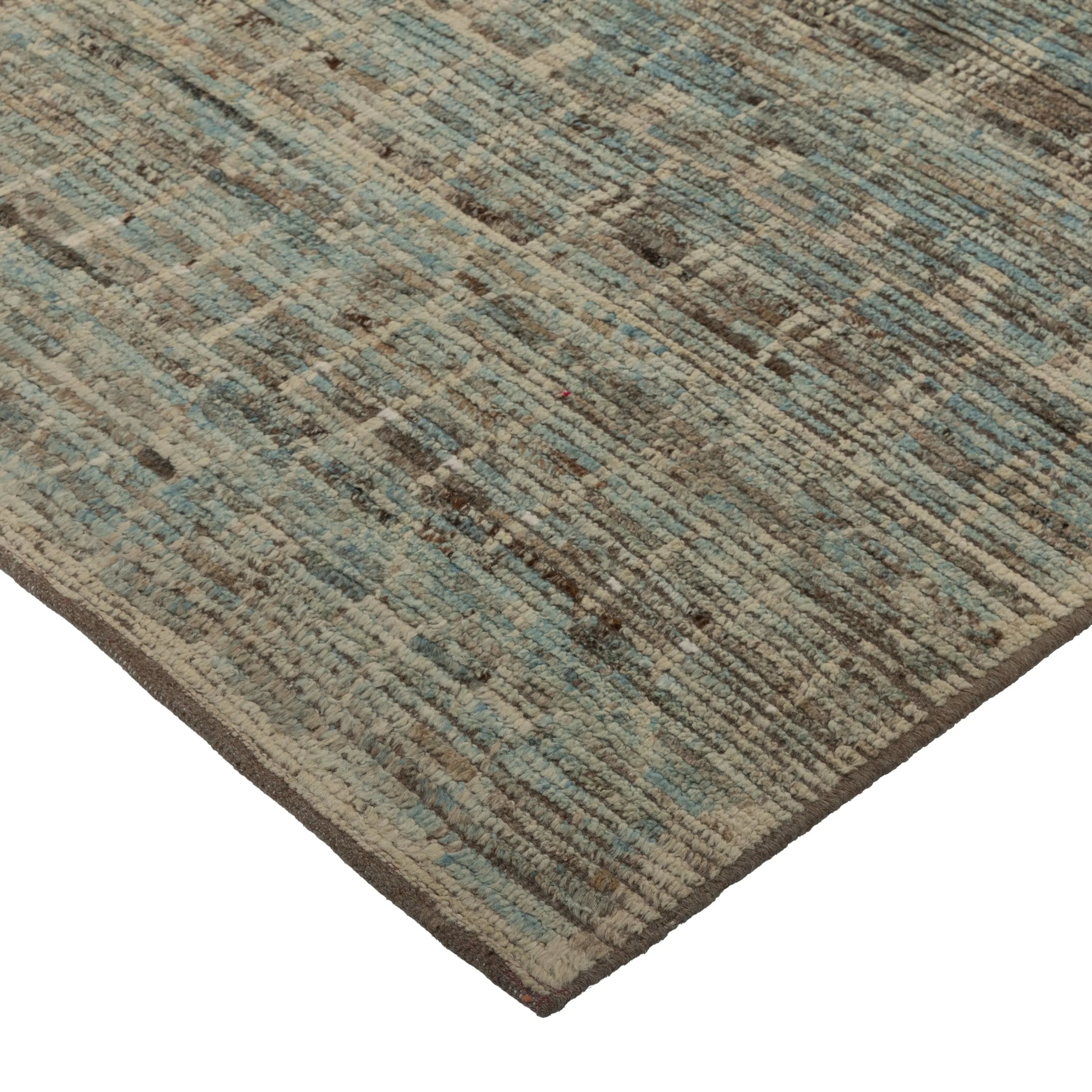 Zameen Patterned Modern Wool Rug - 2'10" x 8'4"