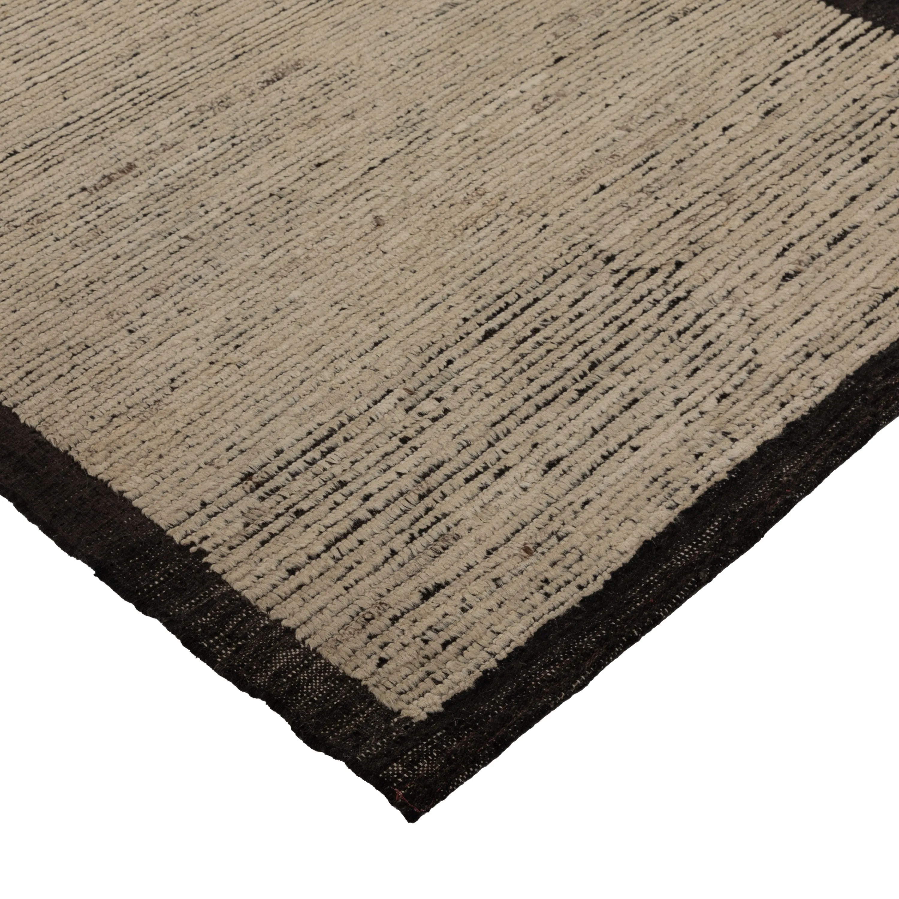 Zameen Patterned Modern Wool Rug - 3'6" x 11'1"