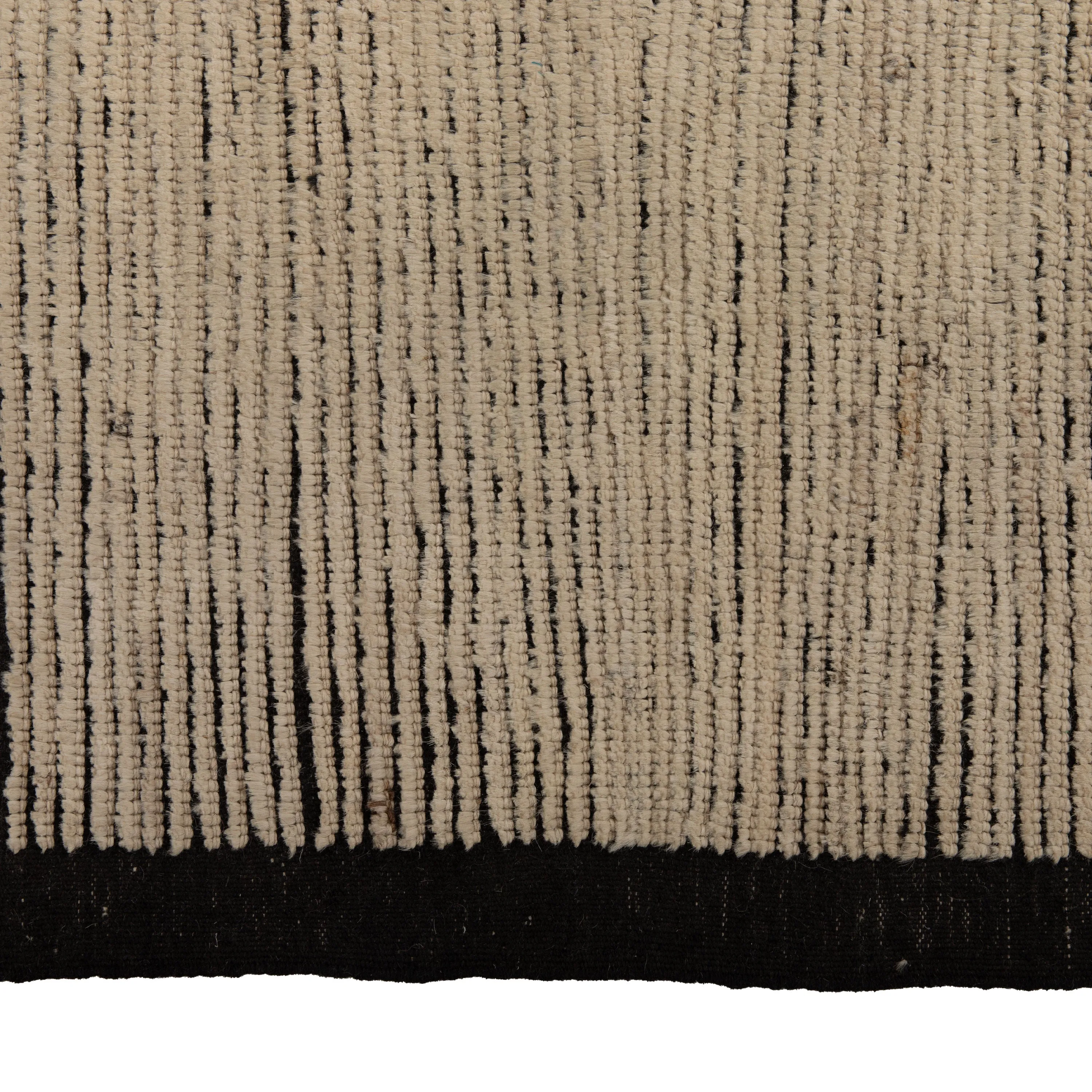 Zameen Patterned Modern Wool Rug - 3'6" x 11'1"
